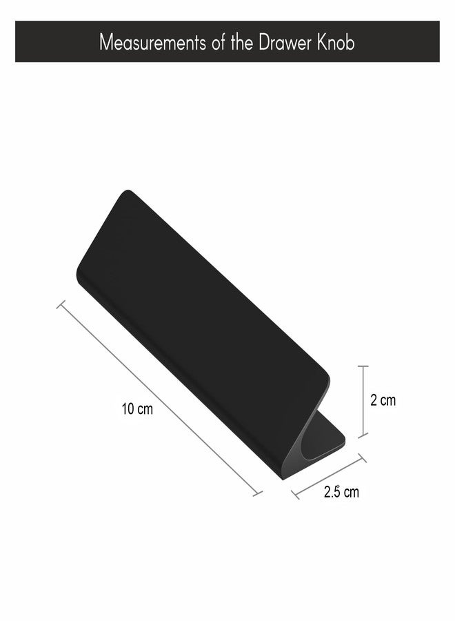 LAPO 6 Piece Cabinet Knobs - Drawer Knobs for Kitchen, Cupboards & Dressers (Material-Aluminum, Black Finish) - Image 2